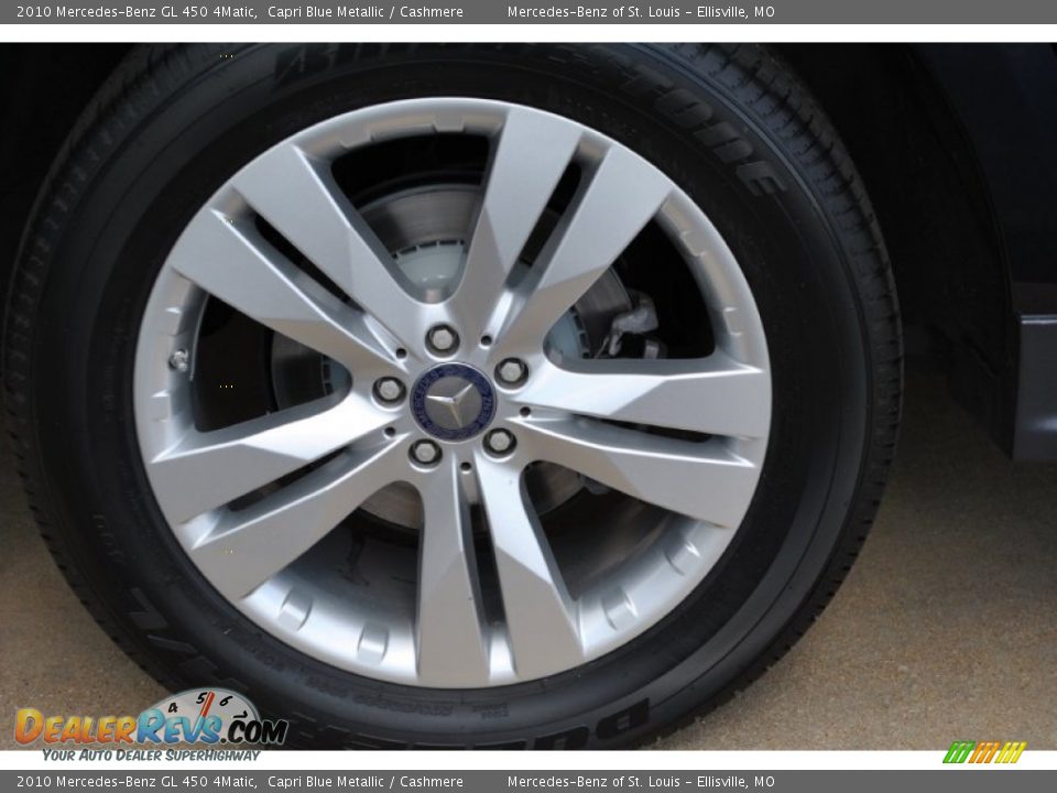 2010 Mercedes-Benz GL 450 4Matic Capri Blue Metallic / Cashmere Photo #8