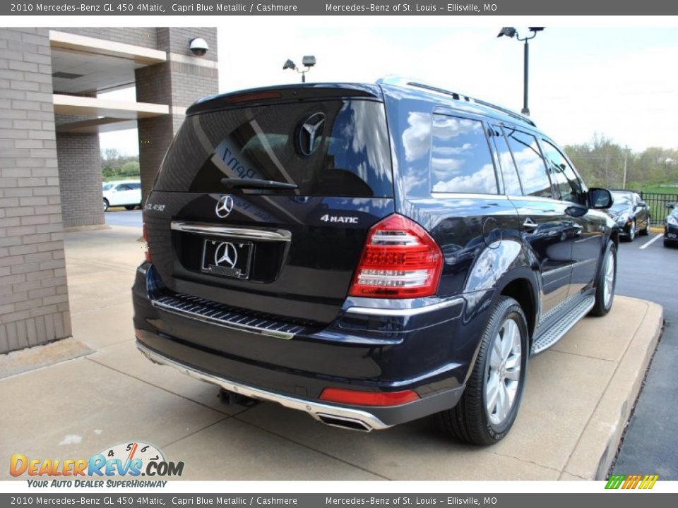 2010 Mercedes-Benz GL 450 4Matic Capri Blue Metallic / Cashmere Photo #10