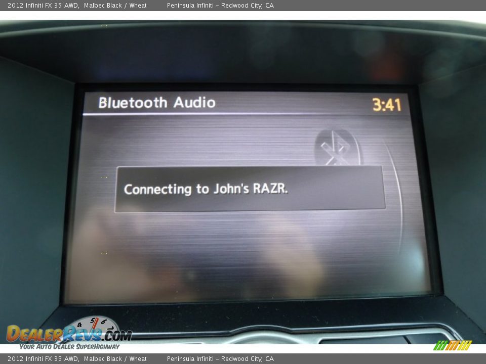 2012 Infiniti FX 35 AWD Malbec Black / Wheat Photo #22