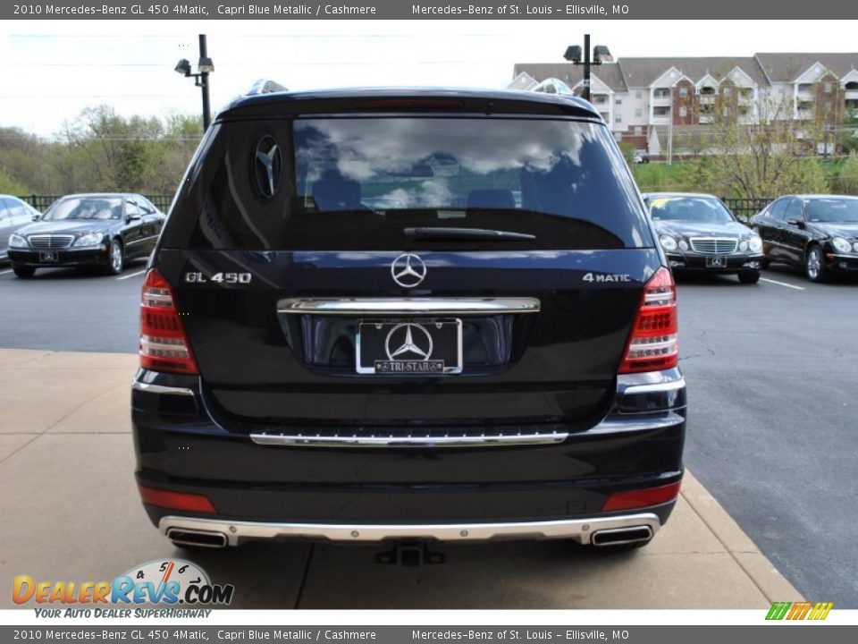 2010 Mercedes-Benz GL 450 4Matic Capri Blue Metallic / Cashmere Photo #11