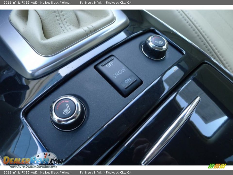 2012 Infiniti FX 35 AWD Malbec Black / Wheat Photo #24