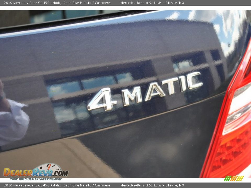 2010 Mercedes-Benz GL 450 4Matic Capri Blue Metallic / Cashmere Photo #13