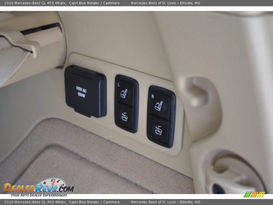 2010 Mercedes-Benz GL 450 4Matic Capri Blue Metallic / Cashmere Photo #15