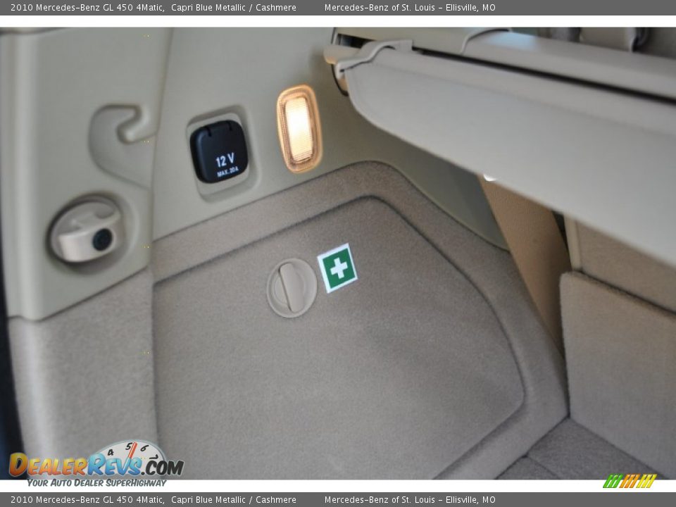 2010 Mercedes-Benz GL 450 4Matic Capri Blue Metallic / Cashmere Photo #16