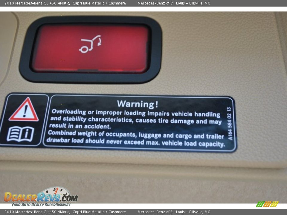 2010 Mercedes-Benz GL 450 4Matic Capri Blue Metallic / Cashmere Photo #17