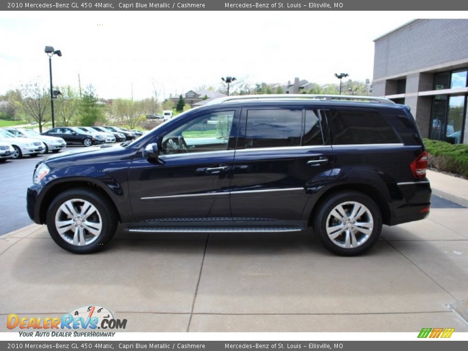 2010 Mercedes-Benz GL 450 4Matic Capri Blue Metallic / Cashmere Photo #18