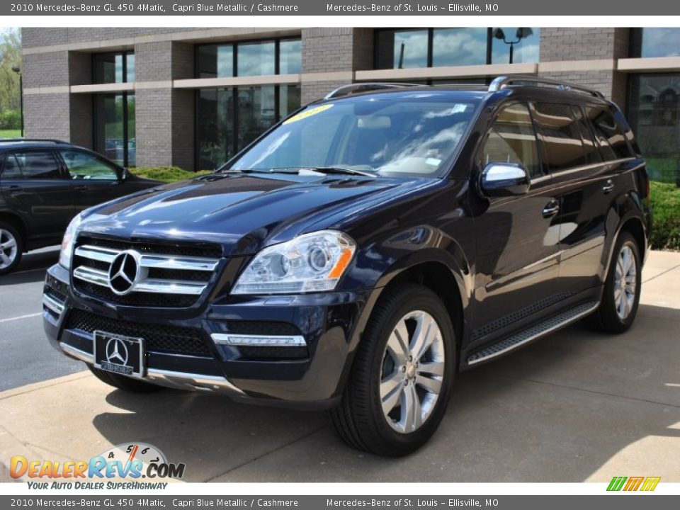 2010 Mercedes-Benz GL 450 4Matic Capri Blue Metallic / Cashmere Photo #19