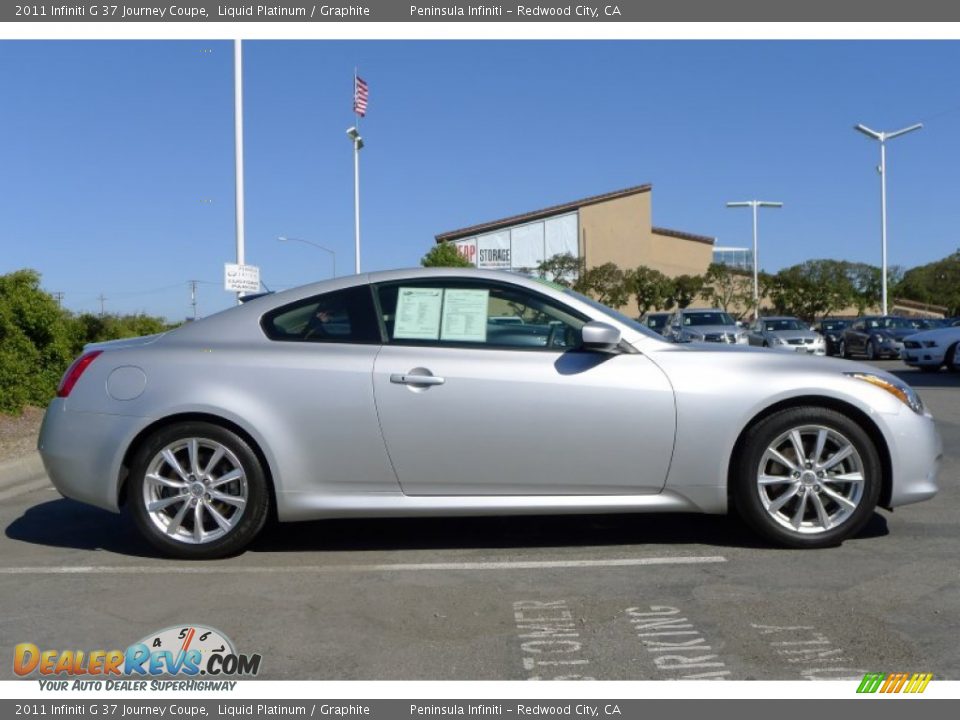 2011 Infiniti G 37 Journey Coupe Liquid Platinum / Graphite Photo #2