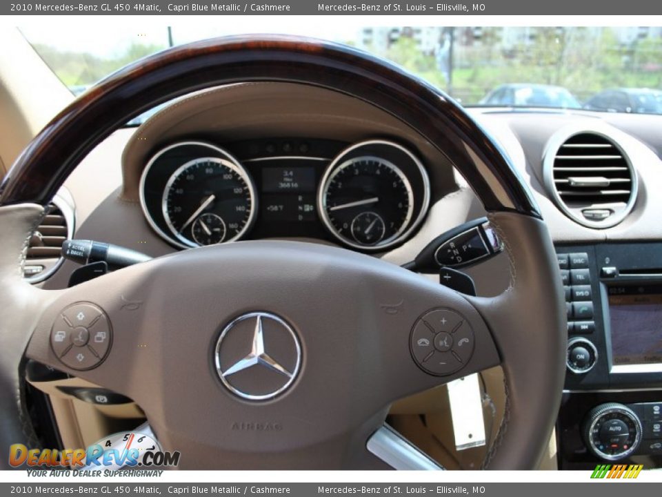 2010 Mercedes-Benz GL 450 4Matic Capri Blue Metallic / Cashmere Photo #27