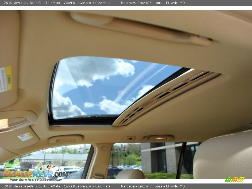 2010 Mercedes-Benz GL 450 4Matic Capri Blue Metallic / Cashmere Photo #28