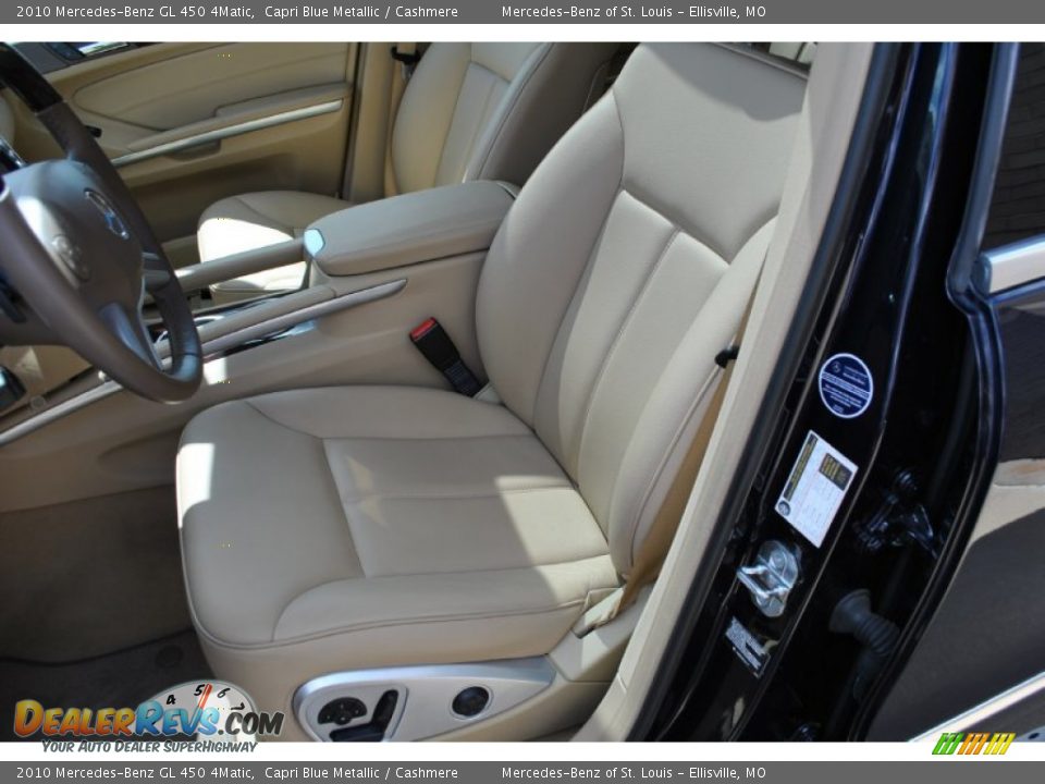 2010 Mercedes-Benz GL 450 4Matic Capri Blue Metallic / Cashmere Photo #30