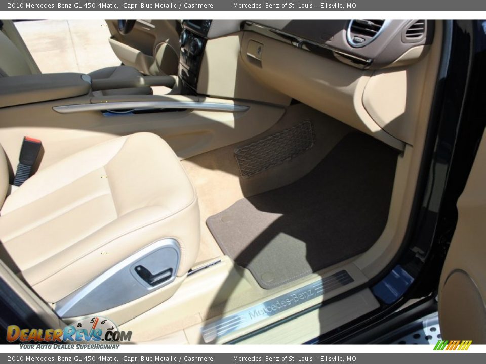 2010 Mercedes-Benz GL 450 4Matic Capri Blue Metallic / Cashmere Photo #31