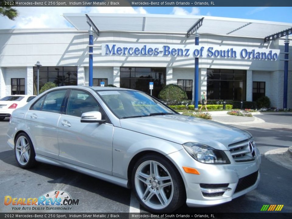 2012 Mercedes-Benz C 250 Sport Iridium Silver Metallic / Black Photo #1