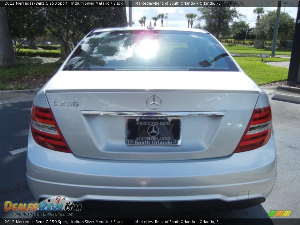 2012 Mercedes-Benz C 250 Sport Iridium Silver Metallic / Black Photo #5