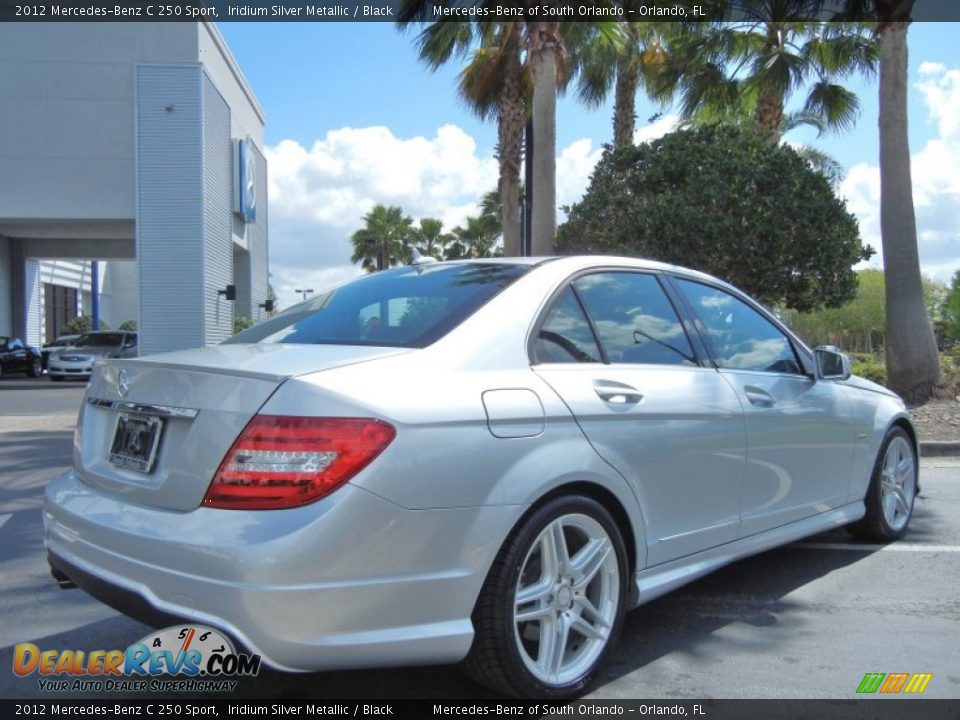 2012 Mercedes-Benz C 250 Sport Iridium Silver Metallic / Black Photo #6