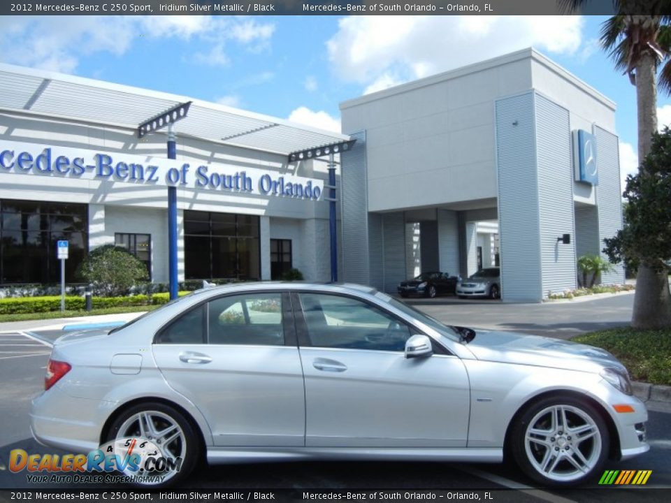 2012 Mercedes-Benz C 250 Sport Iridium Silver Metallic / Black Photo #7