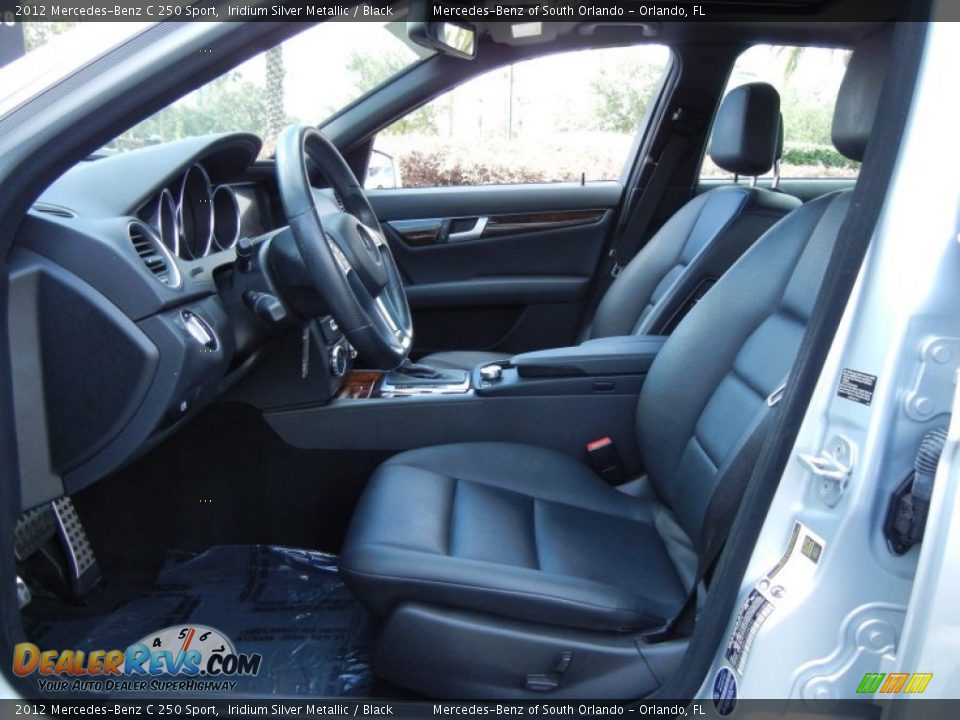 2012 Mercedes-Benz C 250 Sport Iridium Silver Metallic / Black Photo #10