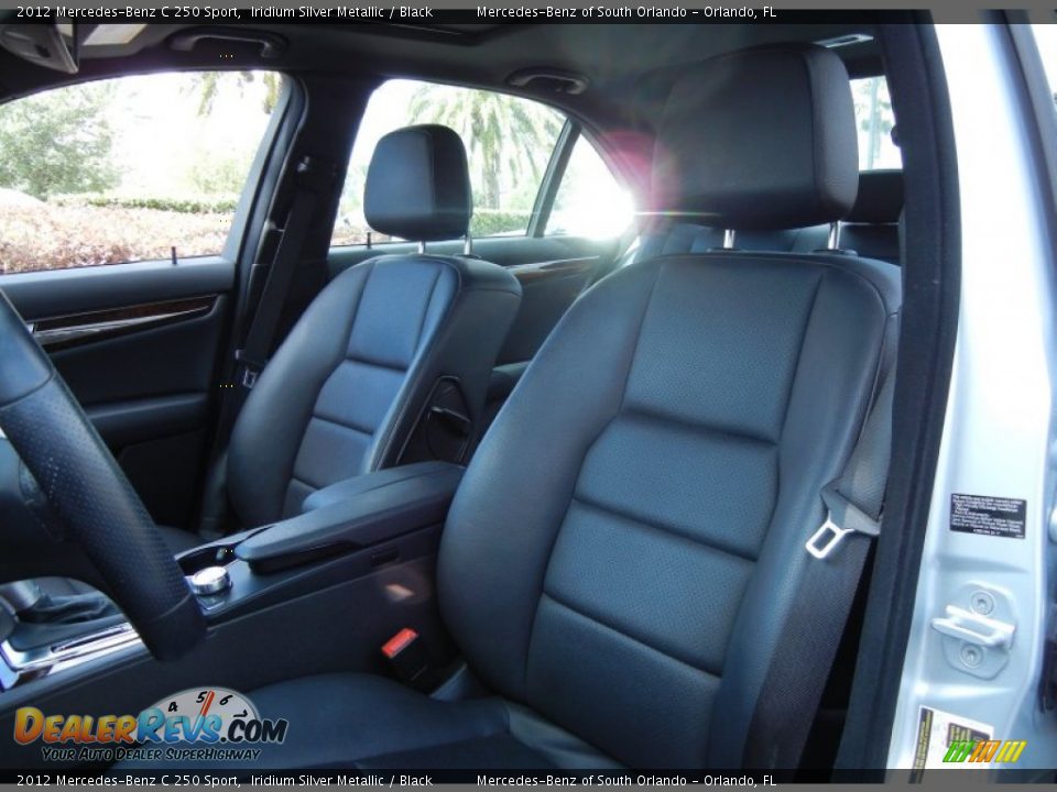 2012 Mercedes-Benz C 250 Sport Iridium Silver Metallic / Black Photo #11