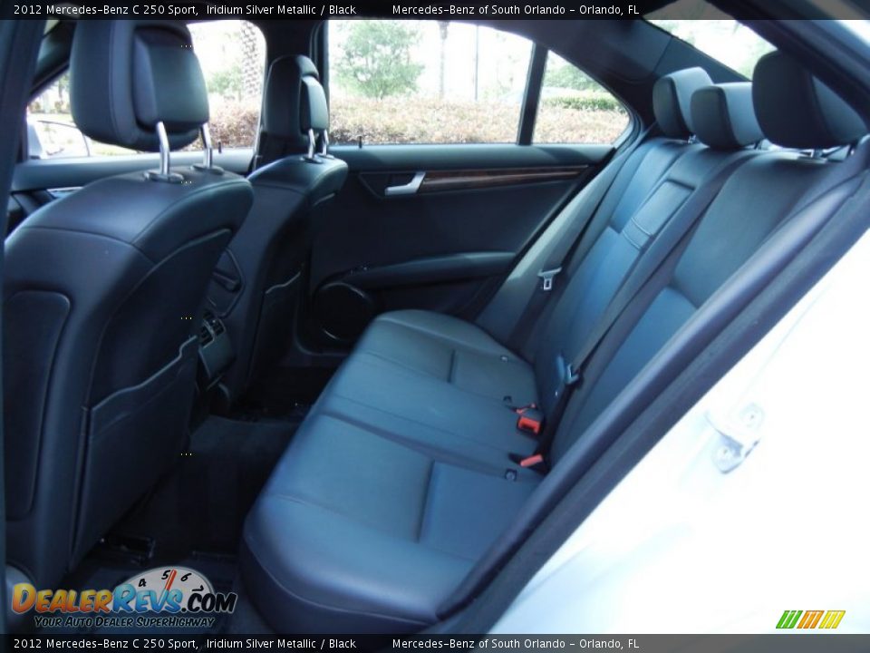 2012 Mercedes-Benz C 250 Sport Iridium Silver Metallic / Black Photo #13
