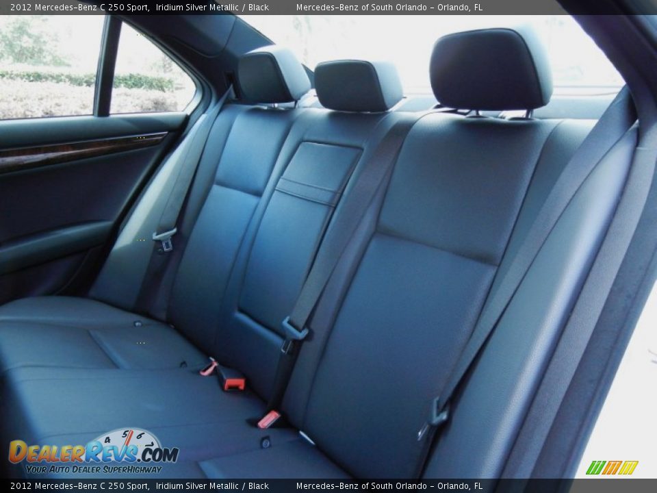 2012 Mercedes-Benz C 250 Sport Iridium Silver Metallic / Black Photo #14