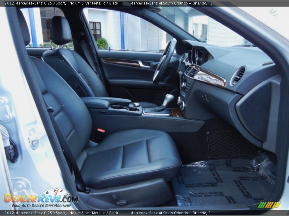 2012 Mercedes-Benz C 250 Sport Iridium Silver Metallic / Black Photo #15