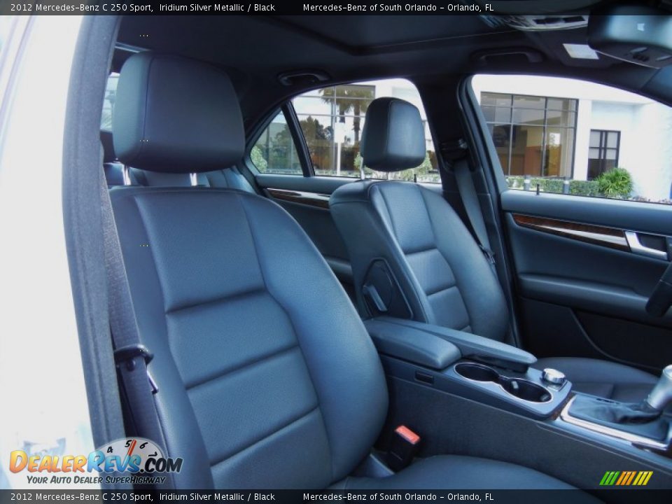 2012 Mercedes-Benz C 250 Sport Iridium Silver Metallic / Black Photo #16