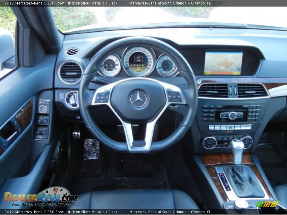 2012 Mercedes-Benz C 250 Sport Iridium Silver Metallic / Black Photo #19