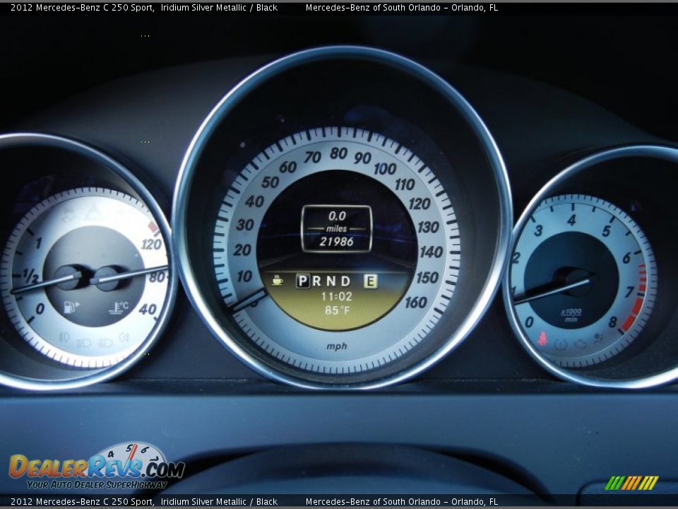 2012 Mercedes-Benz C 250 Sport Iridium Silver Metallic / Black Photo #20