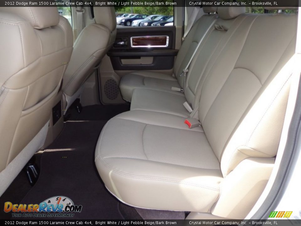 2012 Dodge Ram 1500 Laramie Crew Cab 4x4 Bright White / Light Pebble Beige/Bark Brown Photo #5