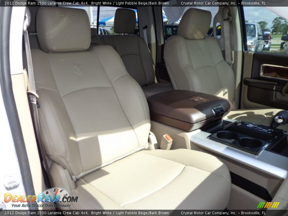 2012 Dodge Ram 1500 Laramie Crew Cab 4x4 Bright White / Light Pebble Beige/Bark Brown Photo #12