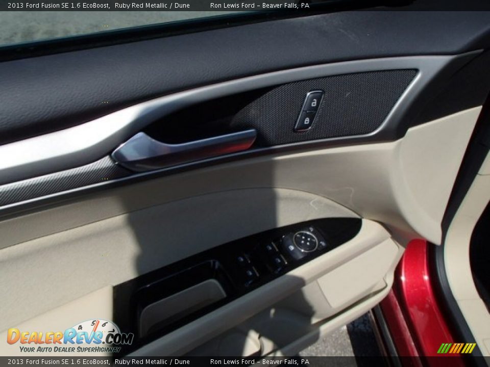 2013 Ford Fusion SE 1.6 EcoBoost Ruby Red Metallic / Dune Photo #15