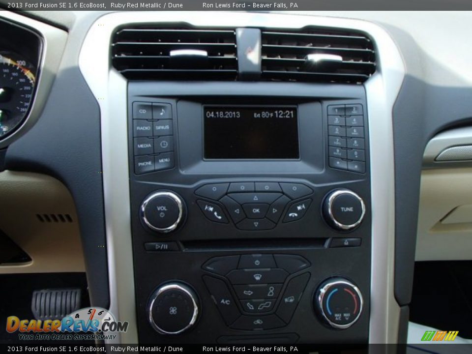 2013 Ford Fusion SE 1.6 EcoBoost Ruby Red Metallic / Dune Photo #16