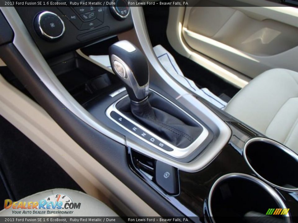 2013 Ford Fusion SE 1.6 EcoBoost Ruby Red Metallic / Dune Photo #17