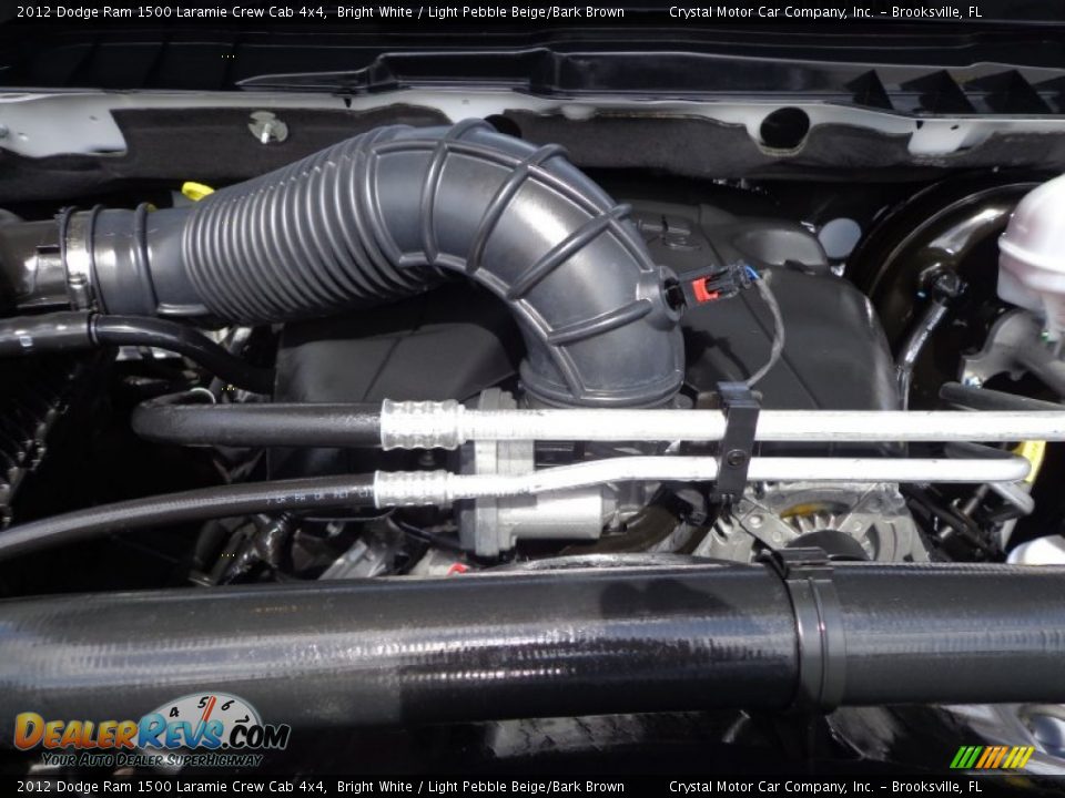 2012 Dodge Ram 1500 Laramie Crew Cab 4x4 Bright White / Light Pebble Beige/Bark Brown Photo #16