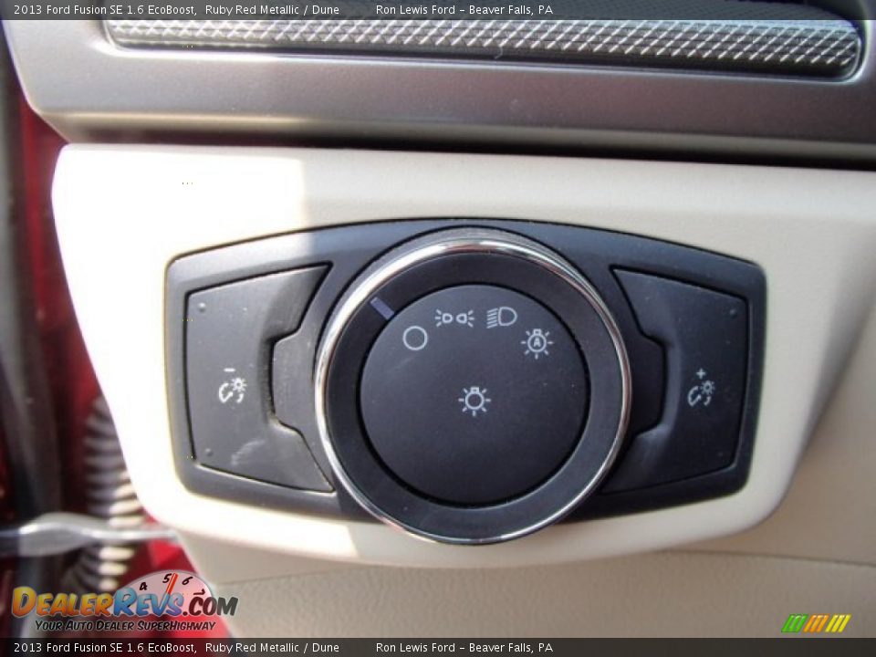 2013 Ford Fusion SE 1.6 EcoBoost Ruby Red Metallic / Dune Photo #19
