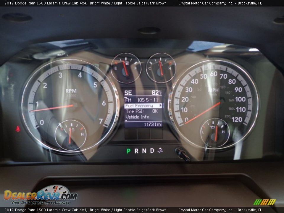 2012 Dodge Ram 1500 Laramie Crew Cab 4x4 Bright White / Light Pebble Beige/Bark Brown Photo #18