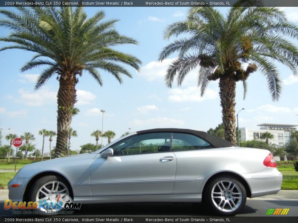 Iridium Silver Metallic 2009 Mercedes-Benz CLK 350 Cabriolet Photo #1