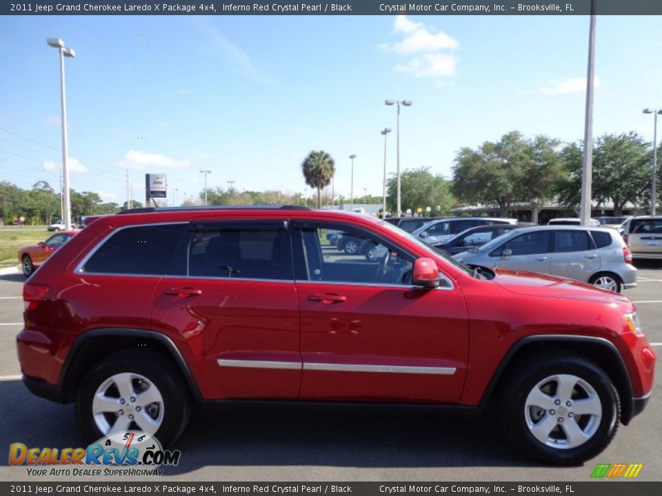 2011 Jeep Grand Cherokee Laredo X Package 4x4 Inferno Red Crystal Pearl / Black Photo #10