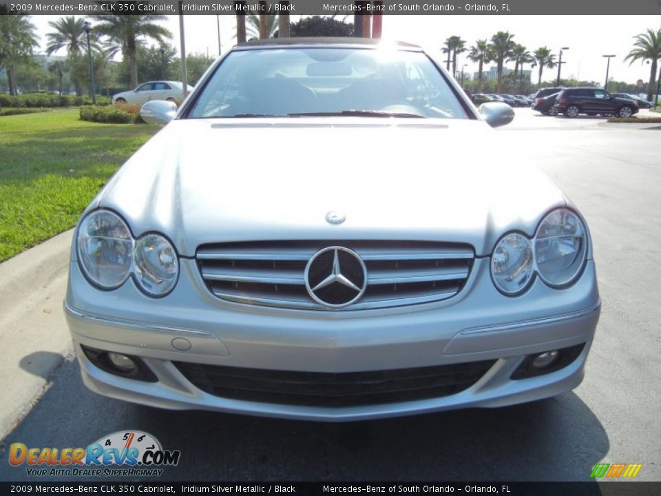2009 Mercedes-Benz CLK 350 Cabriolet Iridium Silver Metallic / Black Photo #3