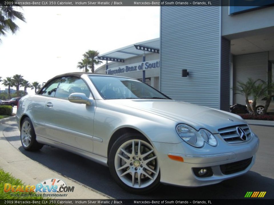 2009 Mercedes-Benz CLK 350 Cabriolet Iridium Silver Metallic / Black Photo #4
