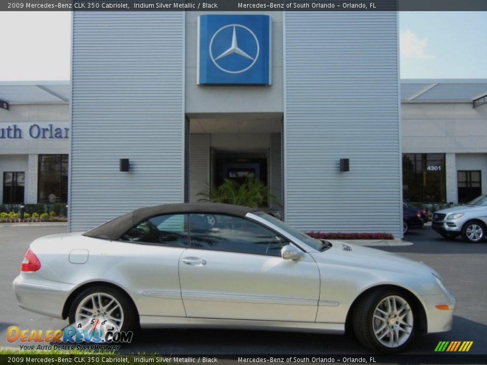 2009 Mercedes-Benz CLK 350 Cabriolet Iridium Silver Metallic / Black Photo #5