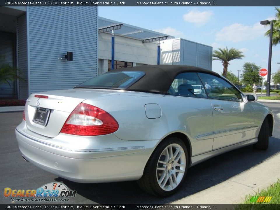 2009 Mercedes-Benz CLK 350 Cabriolet Iridium Silver Metallic / Black Photo #6