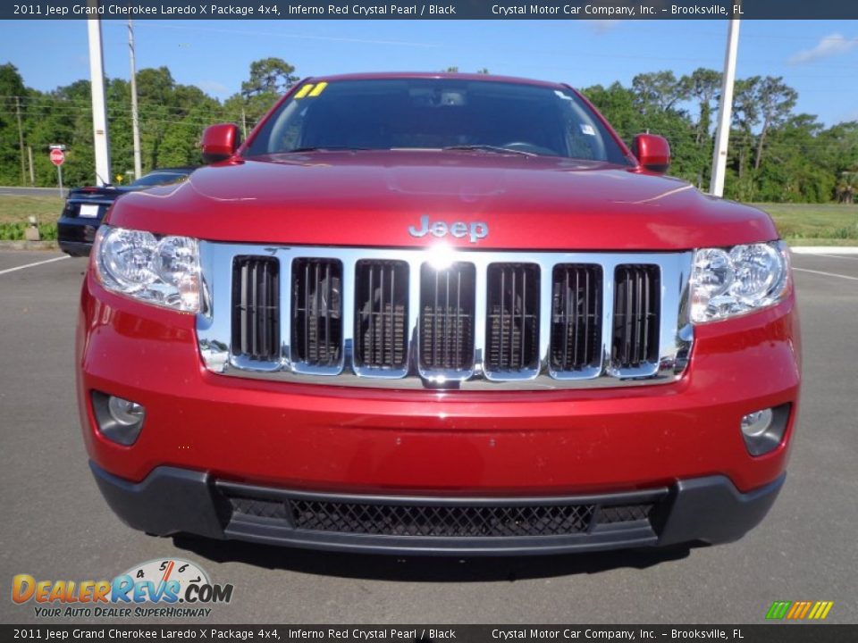 2011 Jeep Grand Cherokee Laredo X Package 4x4 Inferno Red Crystal Pearl / Black Photo #14