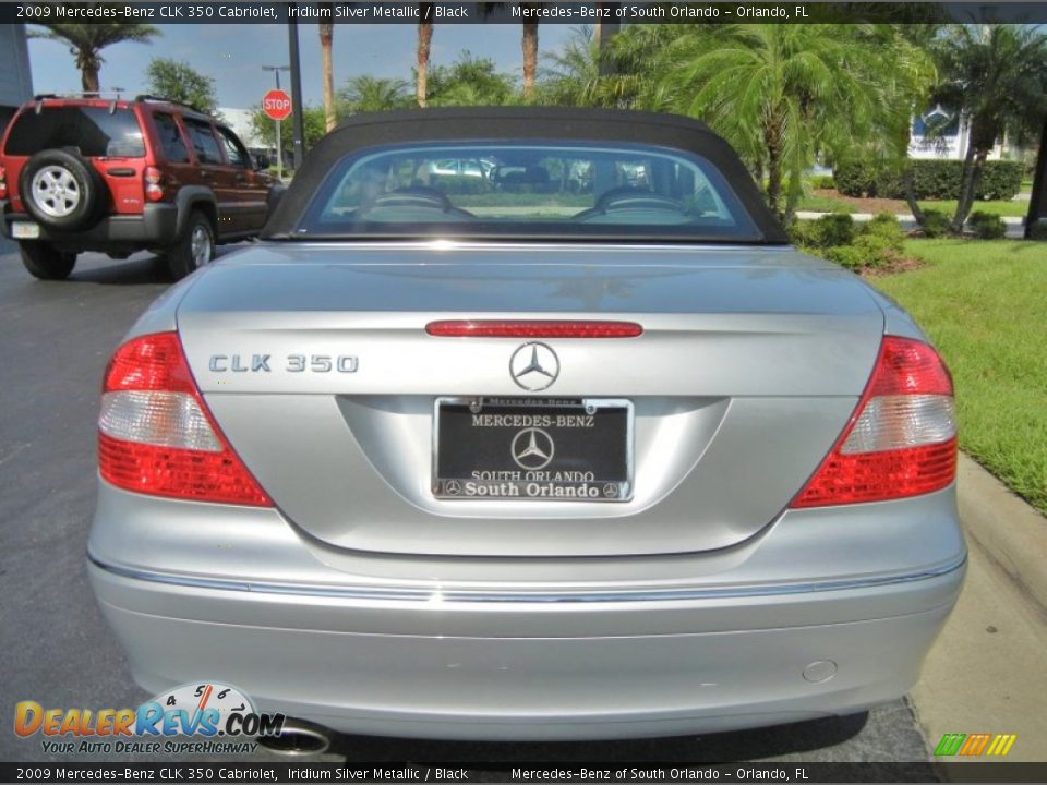 2009 Mercedes-Benz CLK 350 Cabriolet Iridium Silver Metallic / Black Photo #7