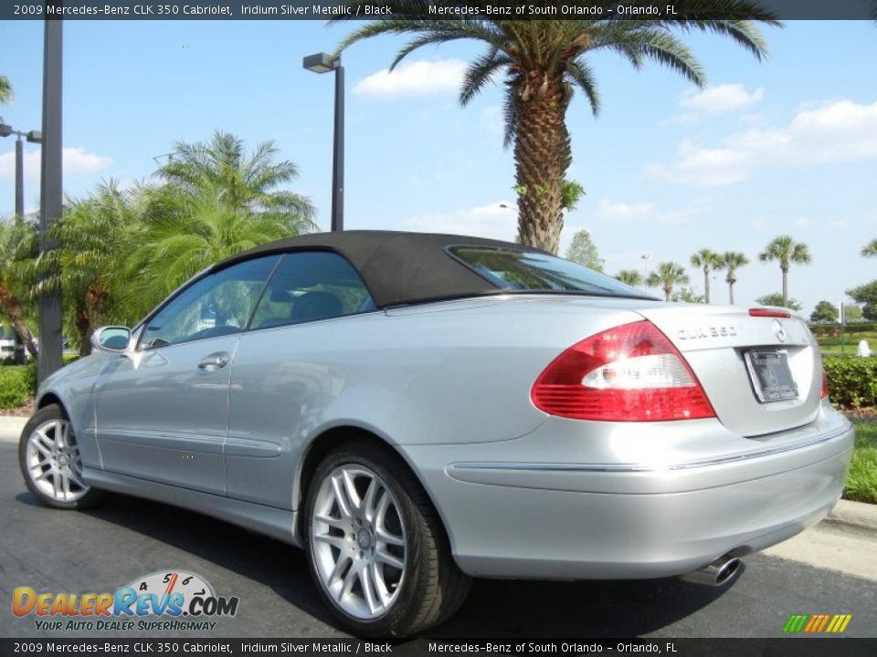 2009 Mercedes-Benz CLK 350 Cabriolet Iridium Silver Metallic / Black Photo #8