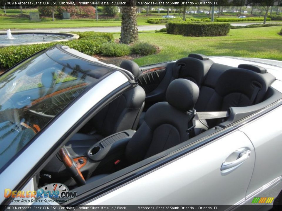 2009 Mercedes-Benz CLK 350 Cabriolet Iridium Silver Metallic / Black Photo #10