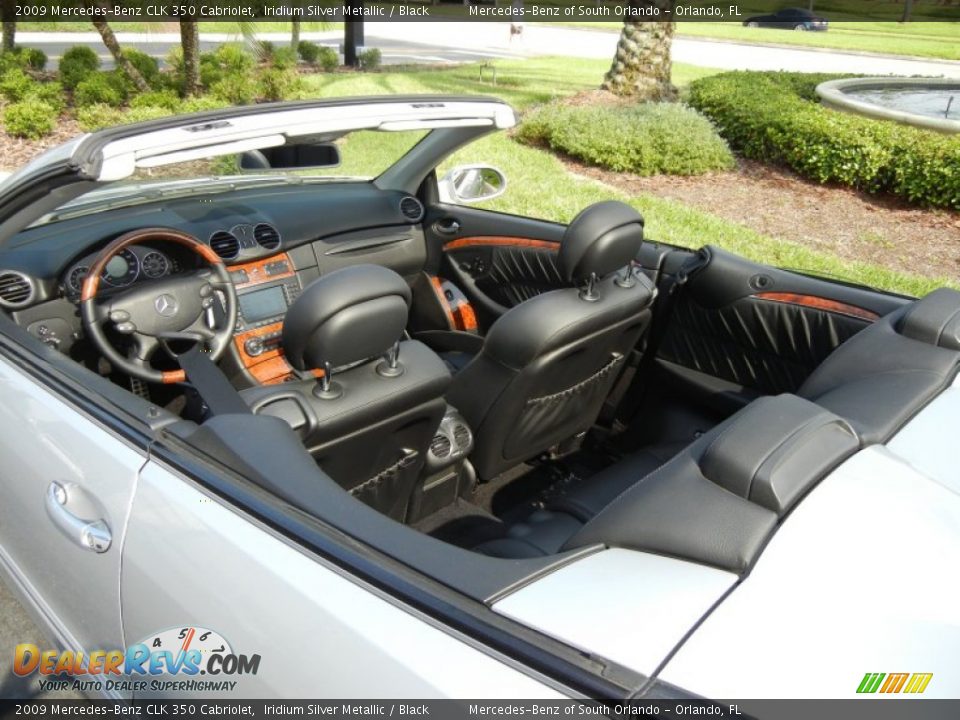Black Interior - 2009 Mercedes-Benz CLK 350 Cabriolet Photo #11