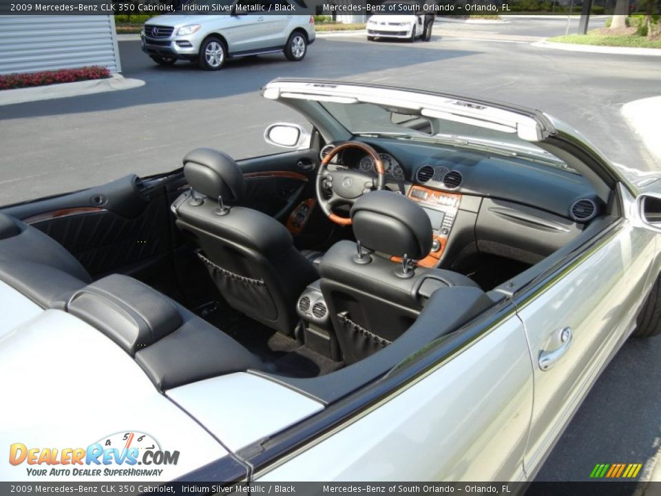2009 Mercedes-Benz CLK 350 Cabriolet Iridium Silver Metallic / Black Photo #12