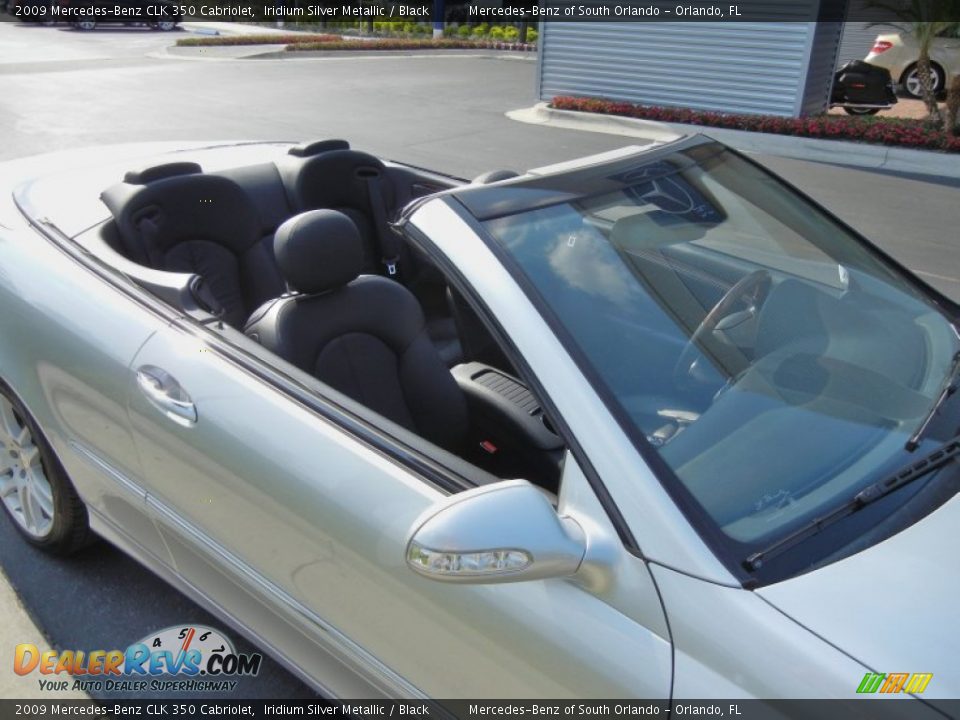 2009 Mercedes-Benz CLK 350 Cabriolet Iridium Silver Metallic / Black Photo #13
