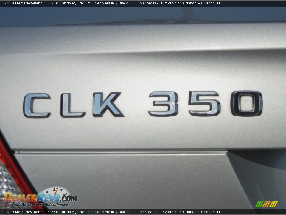 2009 Mercedes-Benz CLK 350 Cabriolet Iridium Silver Metallic / Black Photo #14
